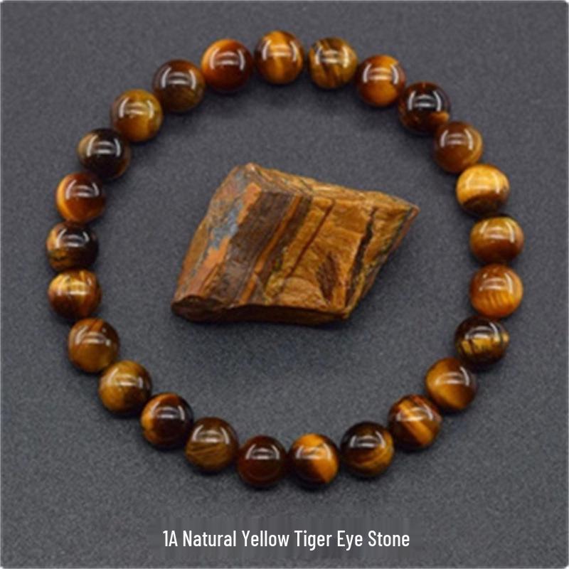 Jingde Jewelry Natural Agate Bracelet: Single-Loop Crystal Stone for Men and Women