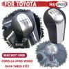 Hochwertiger Manueller 5/6-Gang Schalthebelknauf Leder Manschette Stiefel Hülle Für Toyota Corolla AYGO Verso RAV4 YARIS VITZ Autostyling