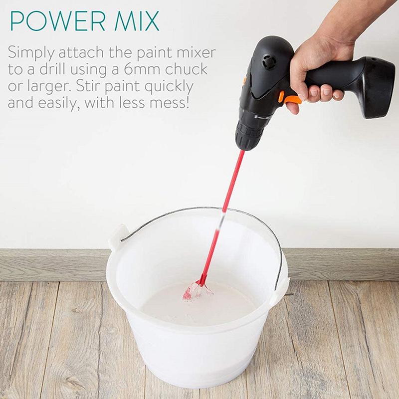 Hexagon Shaft Plaster Mud Mixer Handheld Paint Cement Putty Powder Mixing Tool For Grouting Mortar