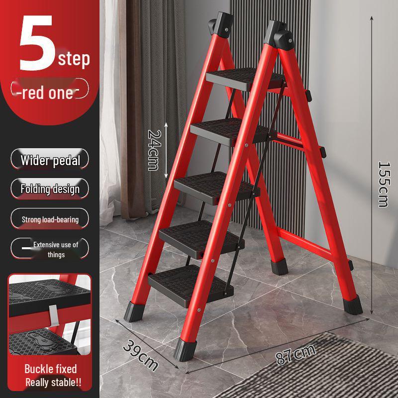 Portable Multi-Functional A-Frame Folding Ladder for Home and Engineering Use