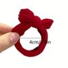 10pcs Red Bow Hair Tie Seamless Thick Ponytail Holder High Elasticity Bun Hair Accessories for Women, Hair Tie Set