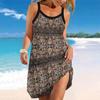 Women's Beach Dress Mini Dress Dark Toned Floral Patterns Print Casual Modern Dress Sleeveless Loose Fit Outdoor Daily Summer
