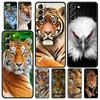 Tiger Lion Leopard Phone Case For Samsung Galaxy S23 Ultra S22 S21 S20 FE 5G S10 S10E S9 S8 Plus Note 20 Black Silicone Cover