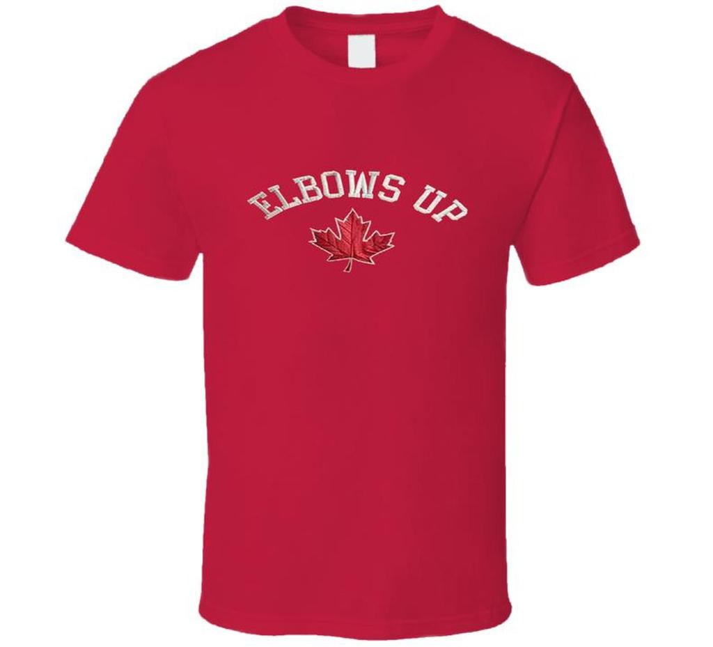 Elbows Up Canada Patriotic Political T Shirt