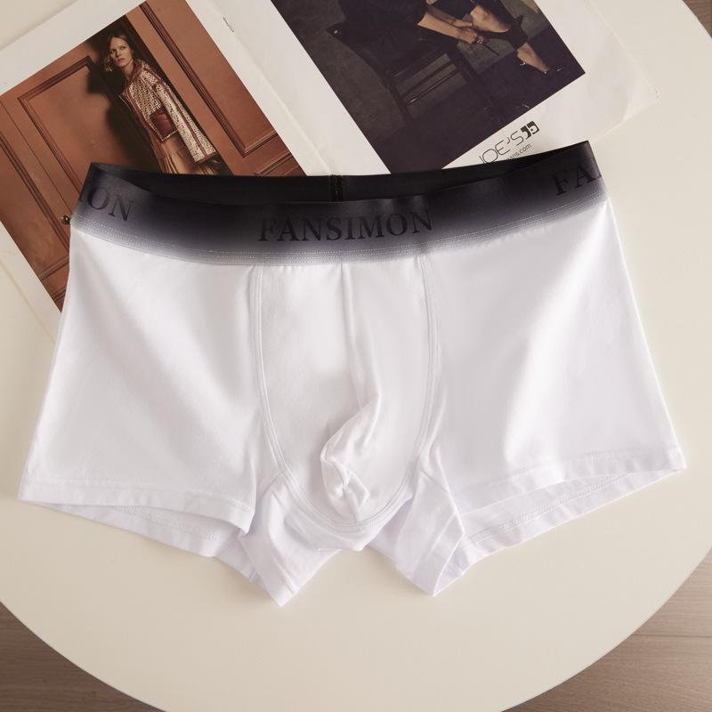 

Men s Underwear Pure Cotton Underwear Men s Boxer Shorts Men s Gradient Color Boxer Shorts L білий