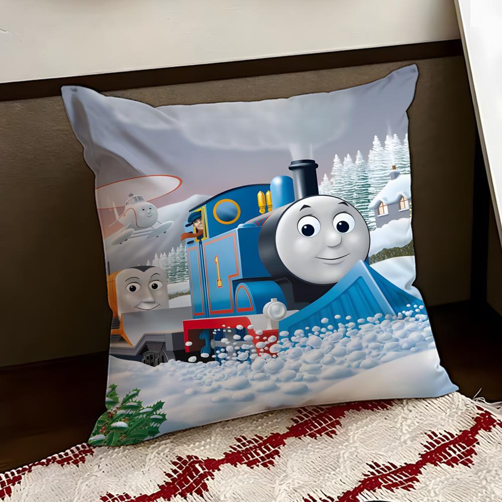 TThomas The Train Cushion Cover Reversible Soft Durable Pillow Cover Home Car MultiScene Use for Daily Comfort 30X30cm