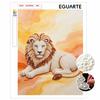 Majestic Lion Pearl Kit 5D DIY Round Rhinestone Art for Adults Relaxing Handmade Wall Decor National Day Gift Frameless