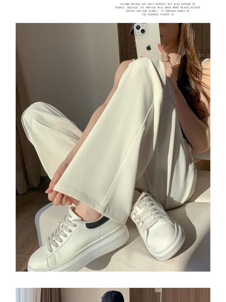 2024 High-Waist Women's Wide-Leg Drape Pants - Spring/Autumn Edition