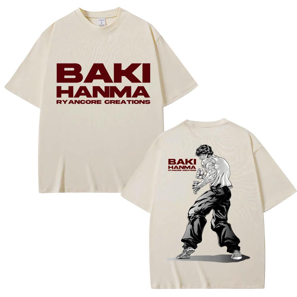

Anime Baki Haman Harajuku Vintage T Shirts Hip Hop Men Women Gym Workout Training T-shirts Oversized Cotton T Shirt S