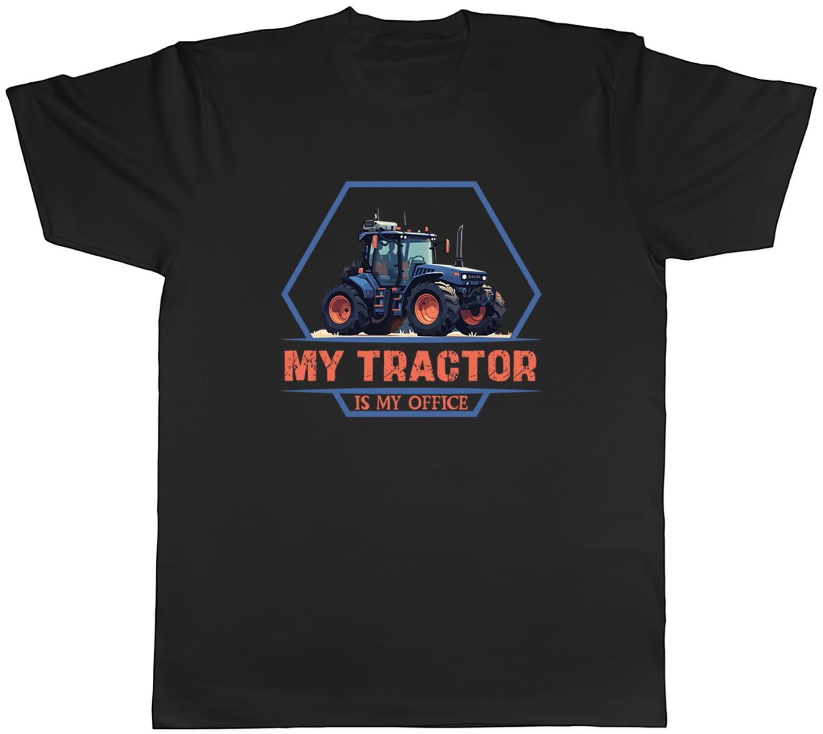 My Tractor is my Office Mens T-Shirt Tee Gift Top S
