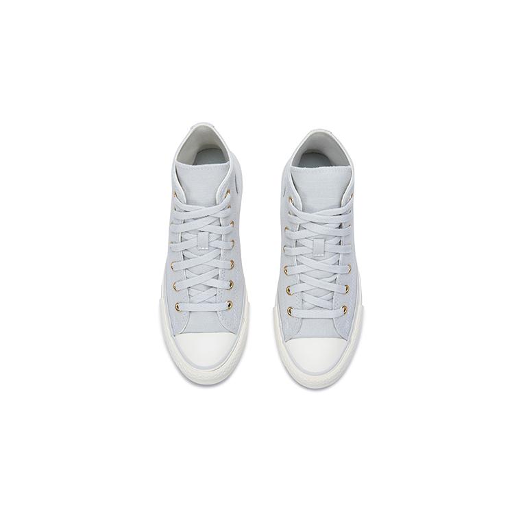 Converse Chuck Taylor All Star EVA Lift Platform High GS Tonal Canvas - Barely Grey Kids Sneakers Egret Gold A10382C