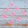 50pcs Purple & Pink DIY Craft Butterflies Small Size Artificial Gem Butterflies  For Home Decor
