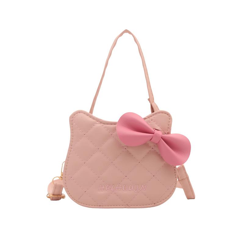Trendy New Cat Small Bag Girl Niche Diamond Cute Shoulder Messenger Bag Bow Bag