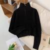 Frühling und Herbst Neu Damen Locker Doppelreißverschluss Allround Strickjacke Pullover Jacke