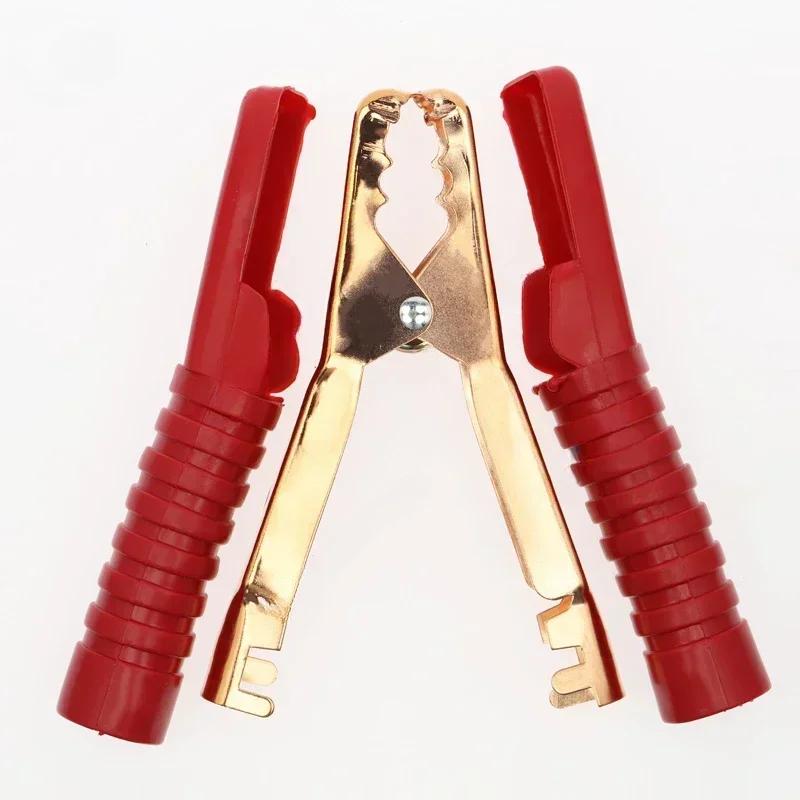 2pcs 300A 138mm Heavy Duty Copper Alligator Clips Terminal Test Electrical Battery Crocodile Clamp for Jumper Cables Boost