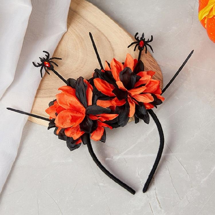 Stylish Headbands Beautiful Halloween Headdress Ornament Stylish Rose Headpiece for Party Dress Up