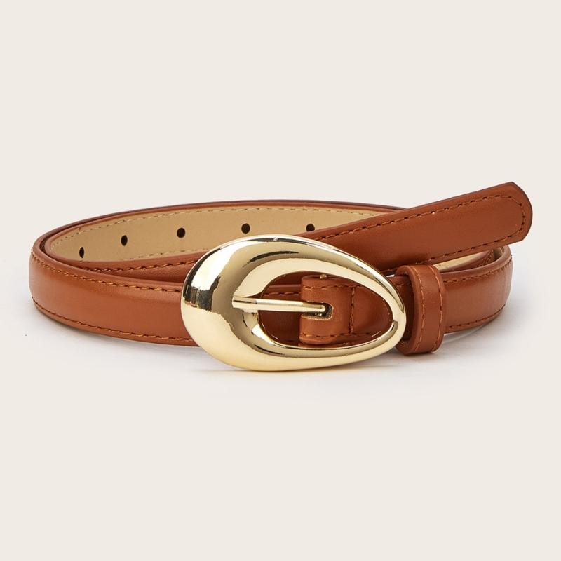 Stylish Adjustable PU Leather Belts Retros Trendy Accessory Fashion Luxurious Belt for Women Daily Outfits