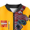 Demon Hunter Cosplay Jacket for Teens Zippered Baseball Jacket Bomber Coat Printed Fall Winter Costume for Role-Play Daily Wear