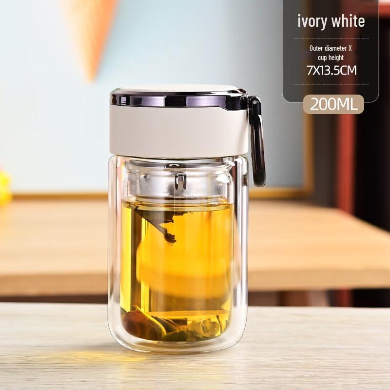 Shangqi Double Wall Glass Tea Cup