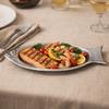 Stainless Steel Fish Shaped Plate Thickening Barbecue Plate Creative Snack Plate  Restaurants