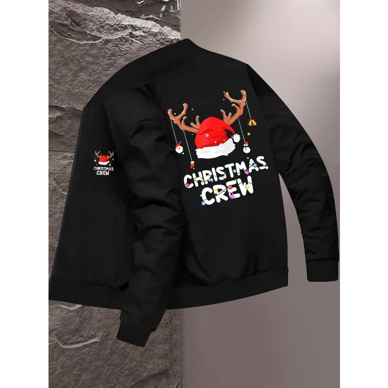 Solid Color Men s Fleece Baseball Jacket, Thick Warm & Breathable S