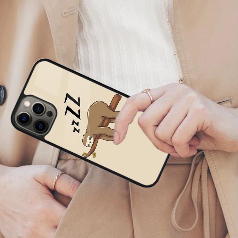 

Cute Lazy Sloth Sleep Magnetic Phone Case For APPLE iPhone 17 Air 16 14 13 12 Pro Max 15 Plus Wireless Charge With MagSafe Cover iPhone 13mini