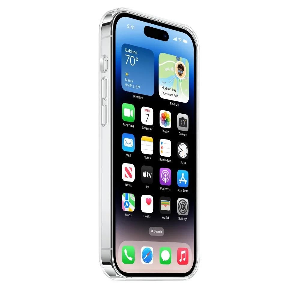 Clear Case for iPhone 15 Transparent Cover for iPhone Animation Case Magsafe iPhone 12 13 14 Pro Max Wireless Charging Support