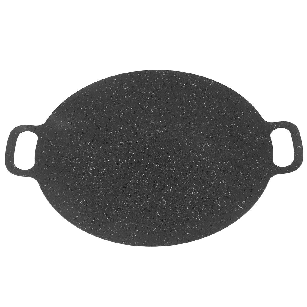 Korean Grill Pan Round Non Stick Iron Medical Stone Coating Good Insulation BBQ Griddle with Oxford