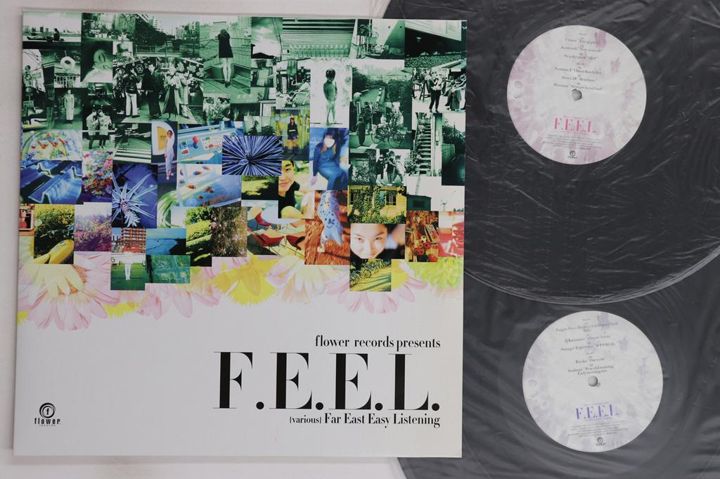 12inch Record VARIOUS  F.e.e.l.  Far East Easy Listening SDZA1016 FLOWER 1999 Japan Japanese Club Dance Used