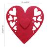4pcs Nonwoven Cutlery Bag Pocket Valentines Day Heart Fork Knife Spoon Holder Kitchen Tableware Organizers Table Decor