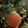 6pcs Set 8CM Size Christmas Ball Decoration Plastic Velvet Balls Party Wedding Gifts Christmas Tree Pendant Flock Colored