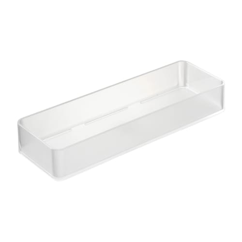 Yamazaki Tower Stackable Drawer Organizer, Large, Set of 2, White, Approx. W8 x D24 x H3.7cm, Cutlery Storage, Desk Tray, 3644