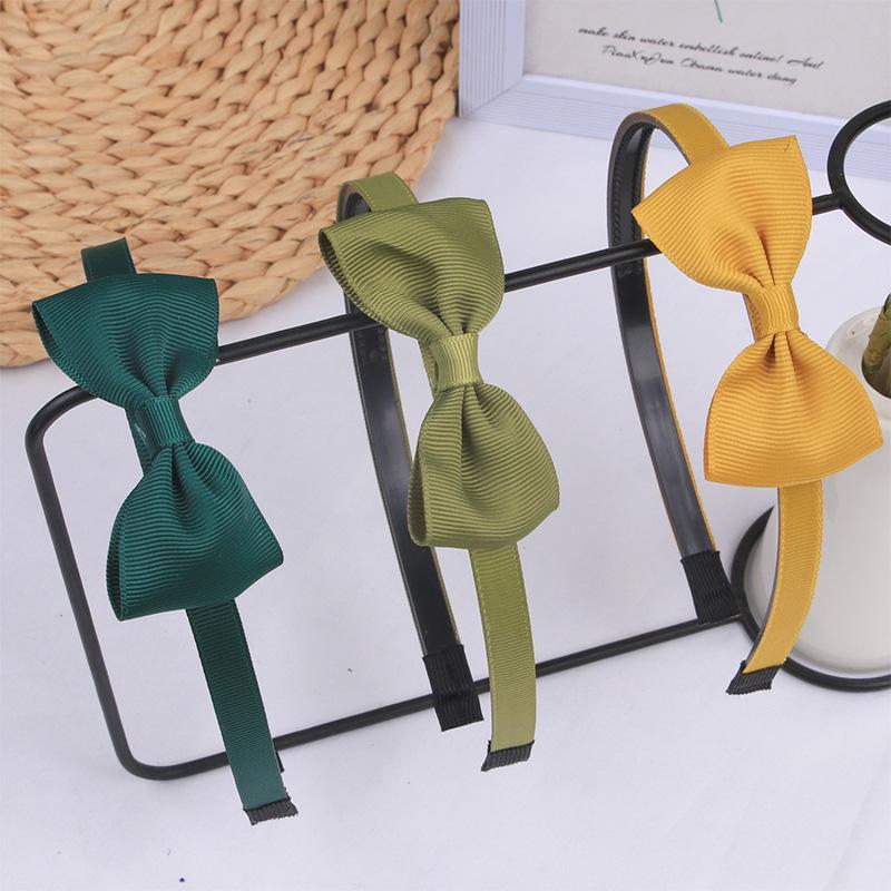 1PCS Cute Solid Color Ribbon Hair bands for Baby Girls Bows summer Headband for girls Kids Fashion Hair Aceessories  FDr10