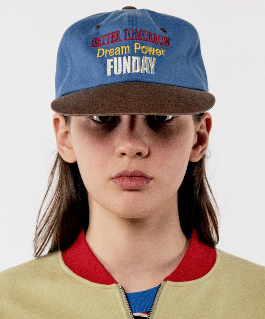 GOLDEN SUNSHINE Funday 5-Panel Cap_Blue Brown
