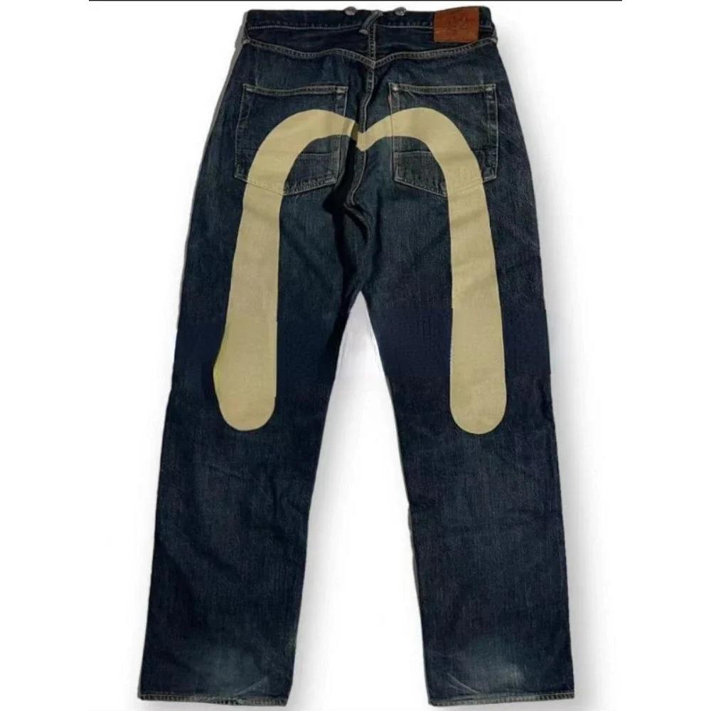 

RogueWave Gothic Y2K Ретро Уличная одежда Черные Карго Панк Винтаж K-pop Принт Широкие Джинсовые Брюки S