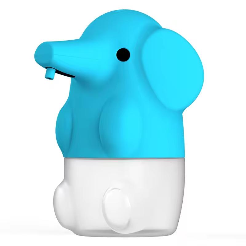 Dispenser di Sapone Elettrico da Parete a Forma di Elefante - Dispenser di Sapone Liquido Elettrico Resistente con Erogazione Automatica del Liquido