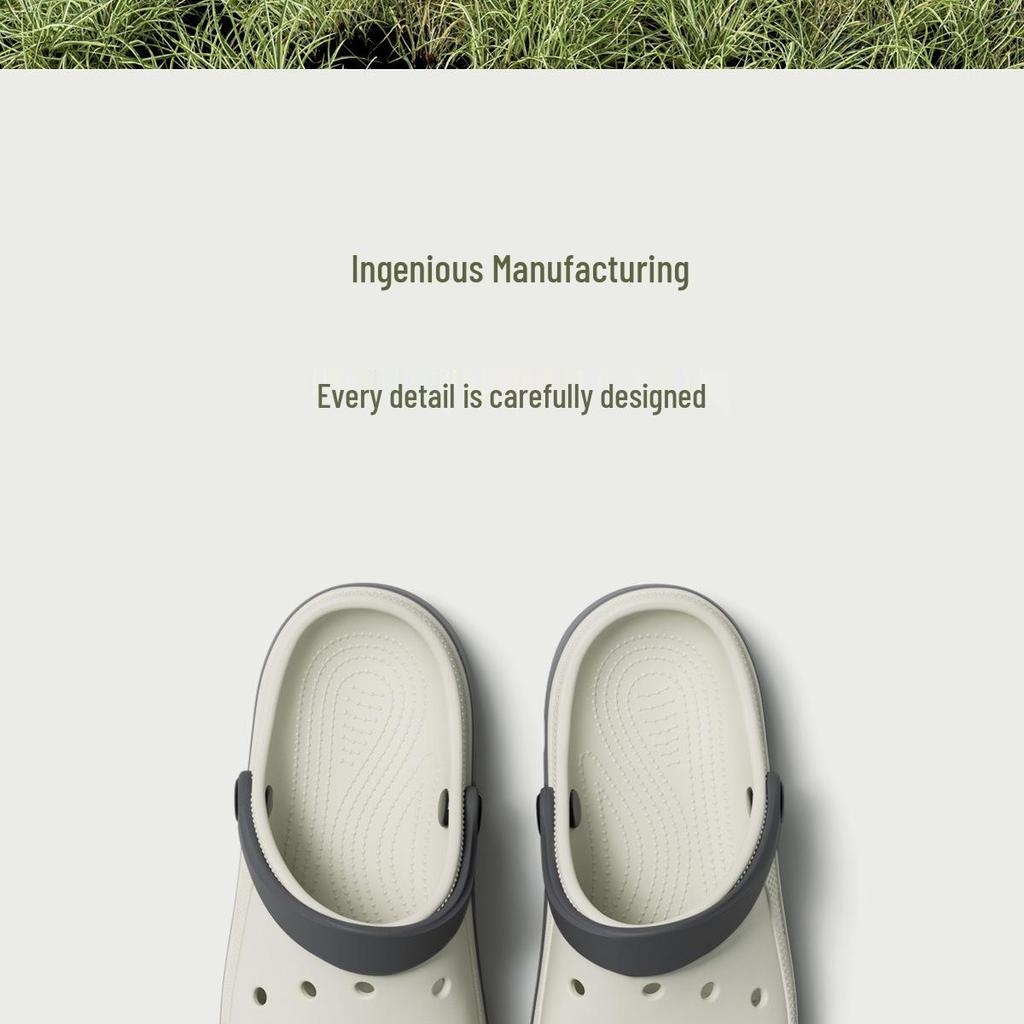Men's 2025 EVA Holey Beach Shoes, Non-Slip Closed-Toe Slippers, Women's Summer Outdoor Sandals