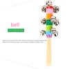 1Pc Cross Rainbow Hand Ring Colorful Ring Colorful Cross Ring Baby And Child Bell Puzzle And Early Education Toys