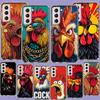 Cool Rooster Making Money Phone Case For Samsung Galaxy S25 Edge S24 S23 FE S21 S20 S10 Plus S22 S26 Ultra Cover Clear Cases TPU