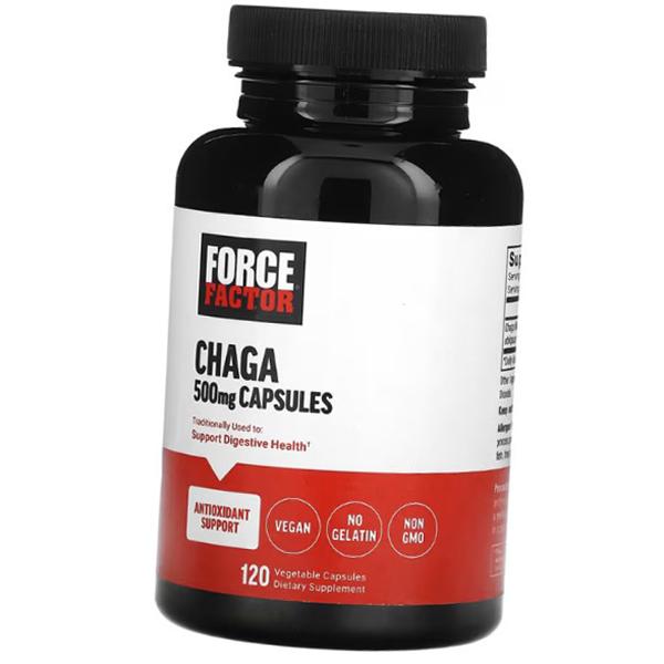 Chaga Mushroom Extract, Chaga 500, Force Factor 120 Vegcaps (71641017)