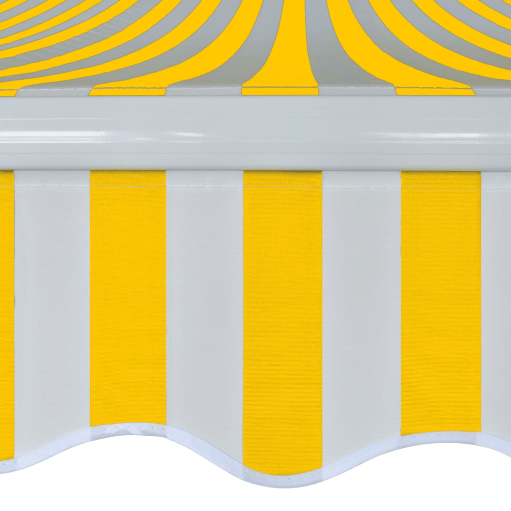 Articulated Arm Awning 400 cm Yellow White