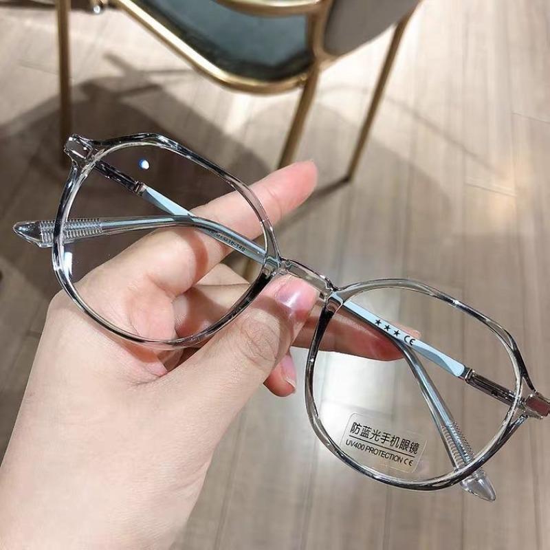 Fashion Clear Myopia Glasses Anti Blue Light Radiation Eyeglass for Women Men Nearsighted Eyewear Prescription Glasses 0 To -600