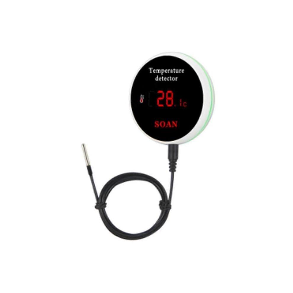 Tuya Smart Home Wifi Temperature Sensor Wire Digital Smartlife Thermometer Room Water Pool Thermost z