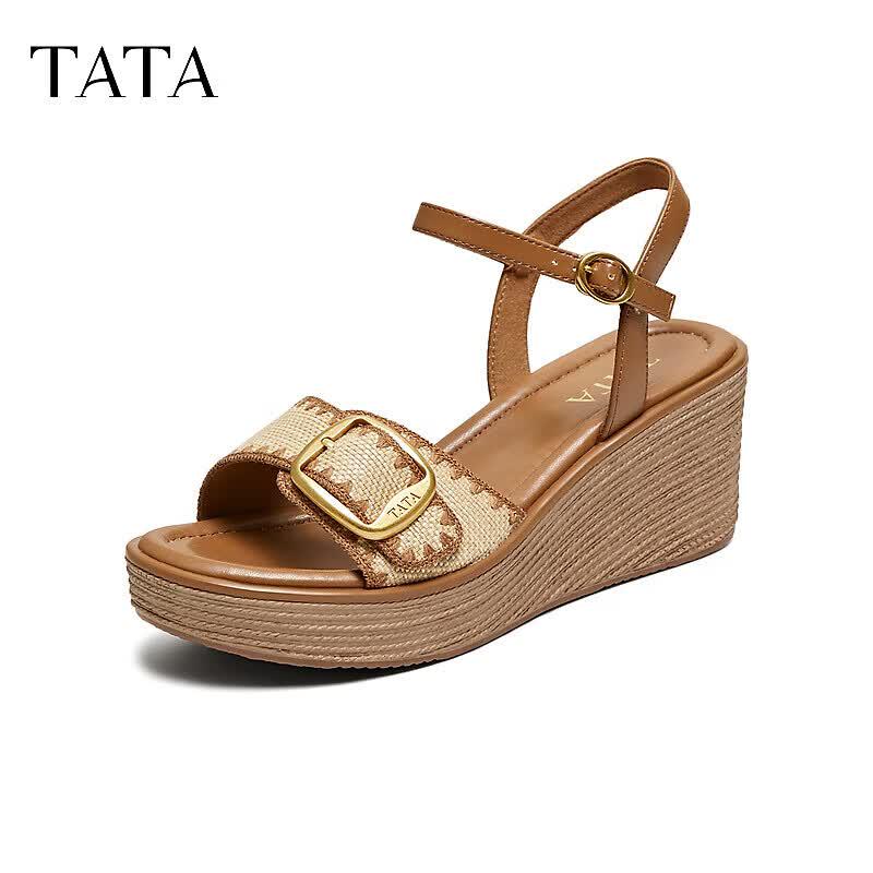 TATA Women s French Wedge Sandals 36