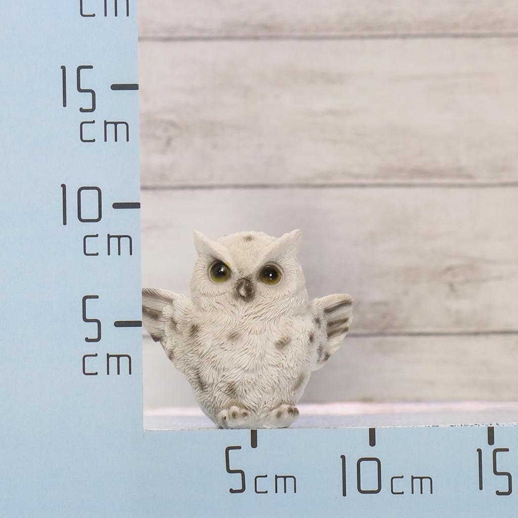 Castle Enterprises Small White Owl with Feathers, 8cm Long, Set of 10, "No Hardship" - God of Learning in Europe, For Commercial Use