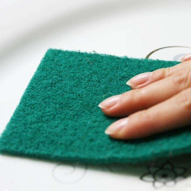New 10pcs Scouring Pads Cleaning Cloth Dish Towel Colorful Home Scour Scrub