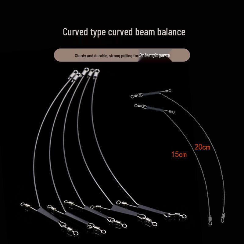 Stainless Steel L-Shaped Anti-Tangle Fishing Rod Accessory for Boat and Rock Fishing 15cm