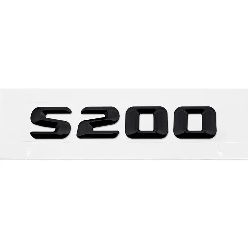 Car Tail Box Letters Stickers 3D Rear Trunk Badge Emblem Decal for Mercedes Benz S55 S63 S200 S220 S250 S260 S300 S320 S350