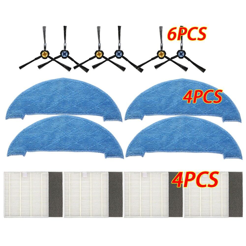 Robot Vacuum Cleaner HEPA Filter Side Brush Mop for Ilife V8 V8s X750 A7 X800 X785 V80 Robotic Vacuum Cleaner Parts Accessories