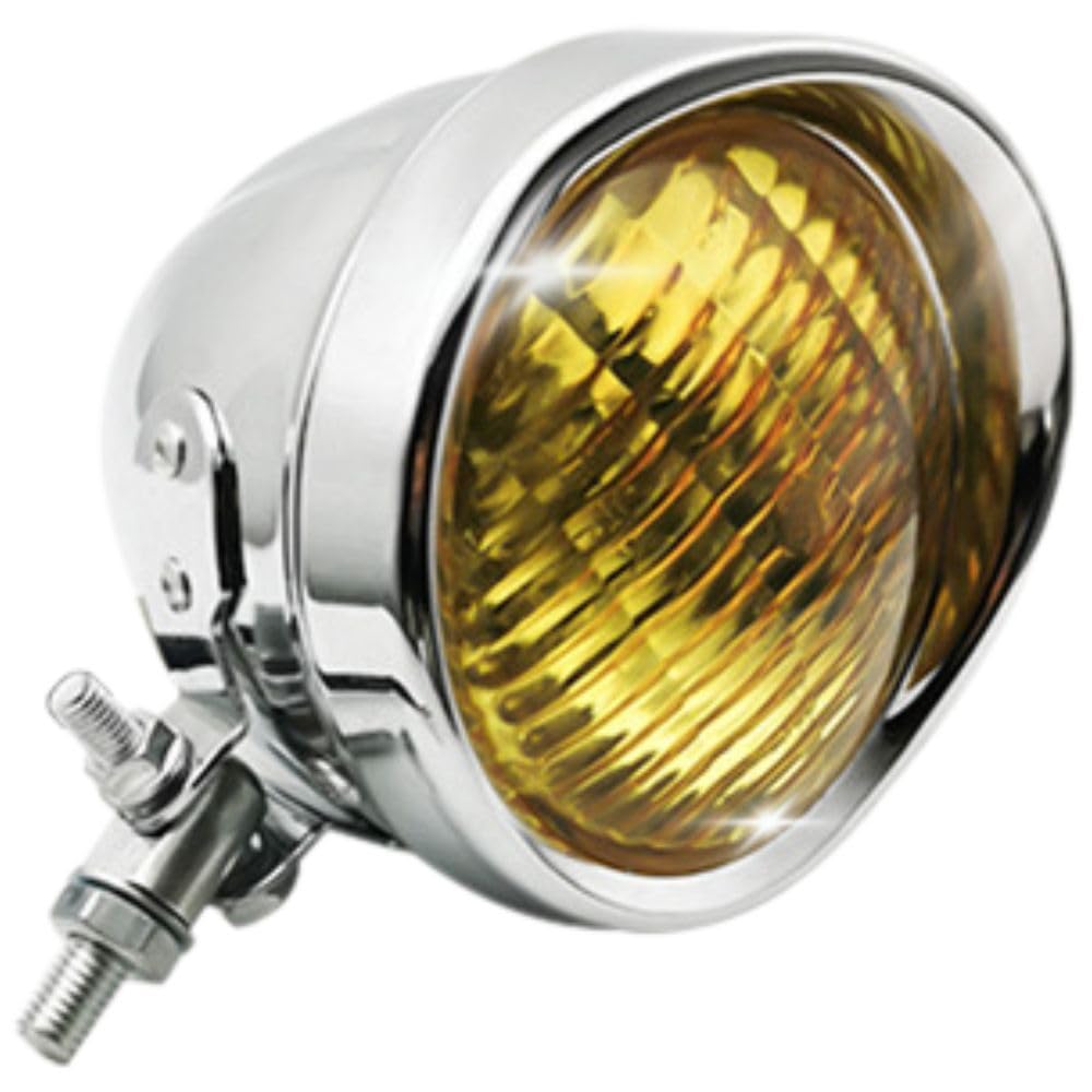 

one+lifestyle Старая американская кастомная фара Bate с рассеивателем с прорезями и козырьком, 4,5 лампа H4,